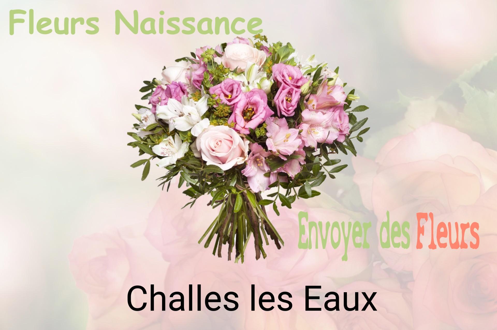 Bouquet de fleurs de naissance livré à Challes-les-Eaux